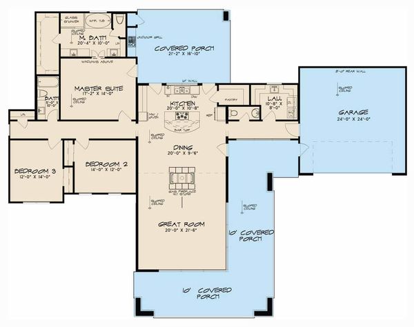 Home Plan - Contemporary Floor Plan - Main Floor Plan #923-53