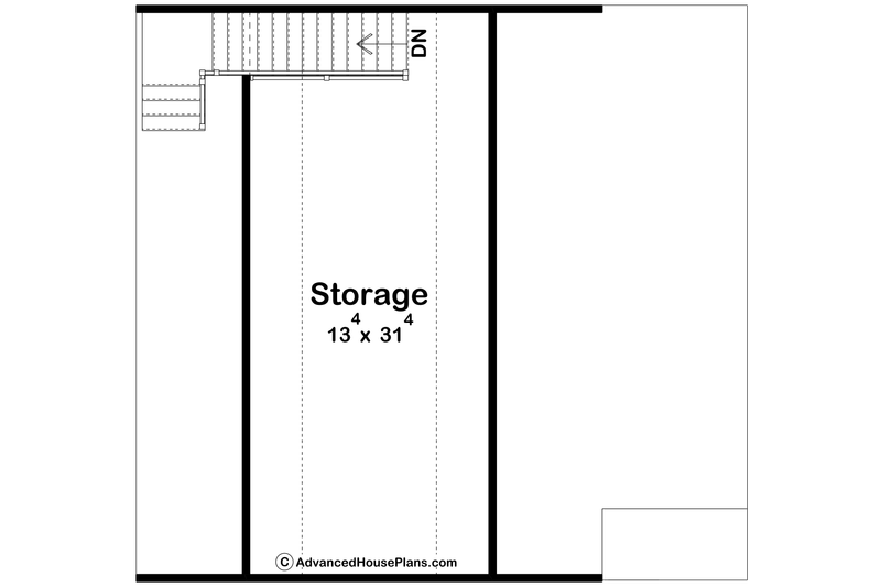 Home Plan - Floor Plan - Upper Floor for Modern House Plan #455-463, 0 bath
