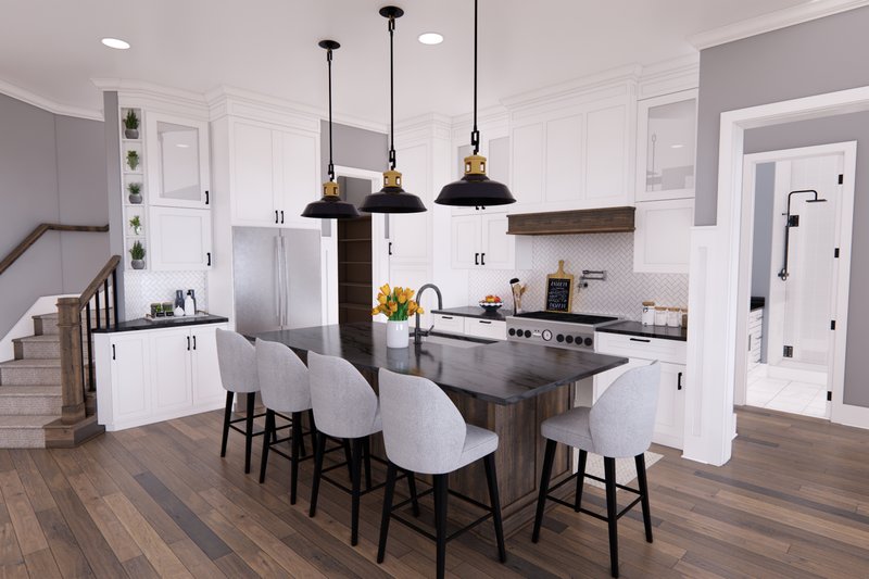House Blueprint - Interior - Kitchen 1 for Farmhouse House Plan #51-1249 - 3 bed, 2 bath
