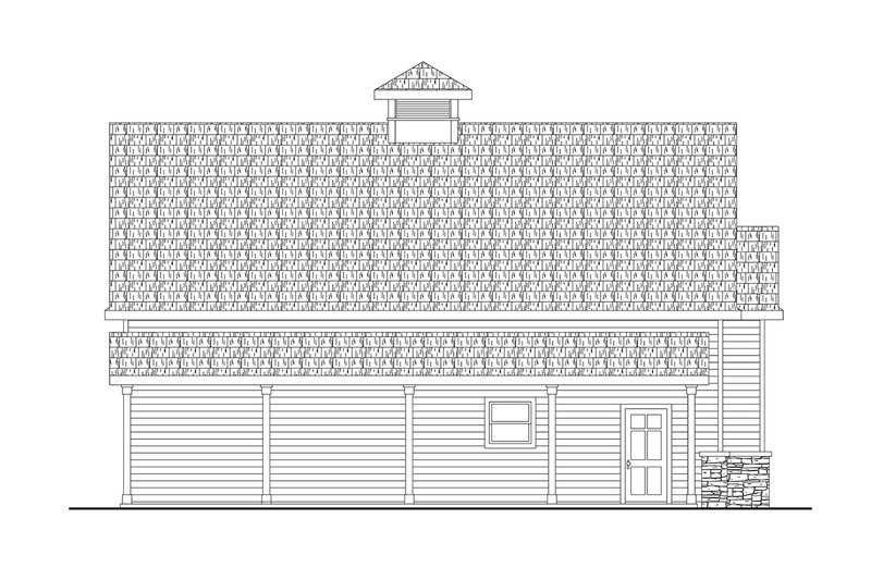 House Blueprint - Exterior - Other Elevation 1 for Country House Plan #124-1449, 0 bath