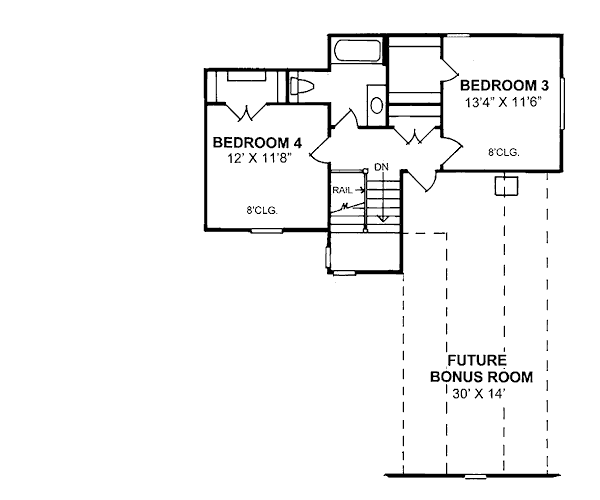 European Floor Plan - Upper Floor Plan #20-321