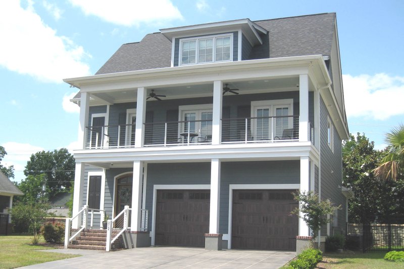 House Blueprint - Exterior - Front Elevation 3 for Craftsman House Plan #1054-33 - 4 bed, 3.5 bath