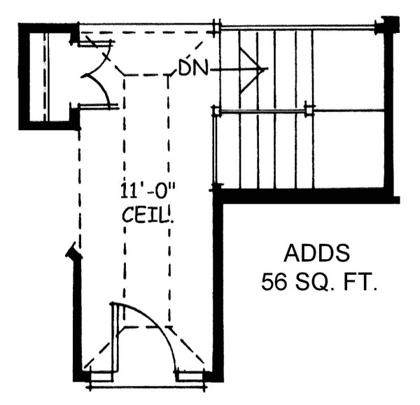 Dream House Plan - Floor Plan - Other Floor for Traditional House Plan #20-1611 - 2 bed, 2 bath
