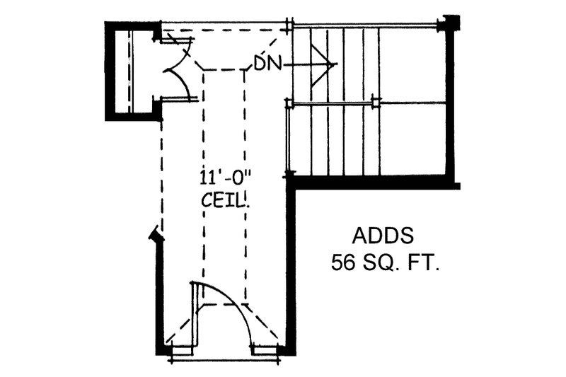Dream House Plan - Floor Plan - Other Floor for Traditional House Plan #20-1611 - 2 bed, 2 bath