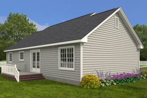 Exterior - Other Elevation 2 for Ranch House Plan #1082-10 - 3 bed, 2 bath