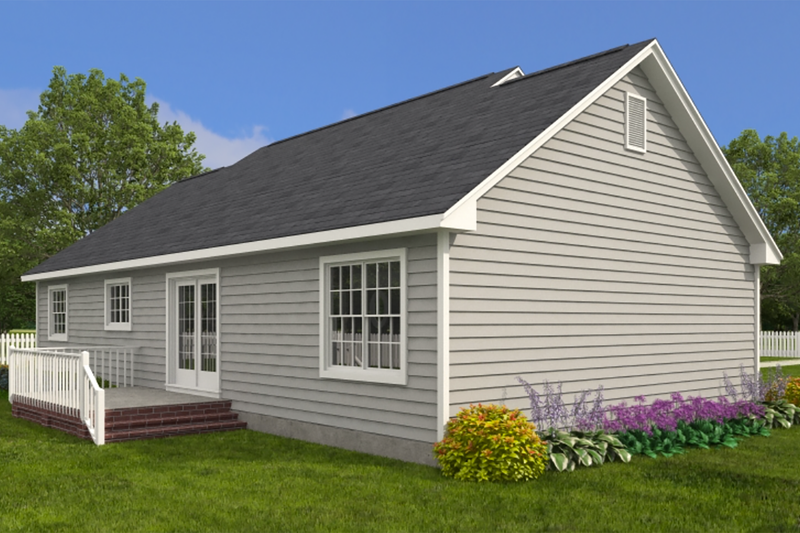 Home Plan - Exterior - Other Elevation 2 for Ranch House Plan #1082-10 - 3 bed, 2 bath