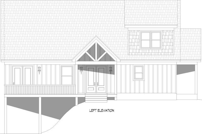 Home Plan - Exterior - Other Elevation for Country House Plan #932-982 - 4 bed, 3.5 bath