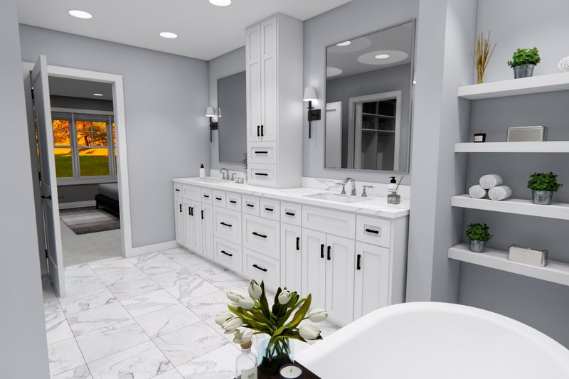 Architectural House Design - Interior - Master Bathroom for Bungalow House Plan #51-1367 - 4 bed, 3.5 bath