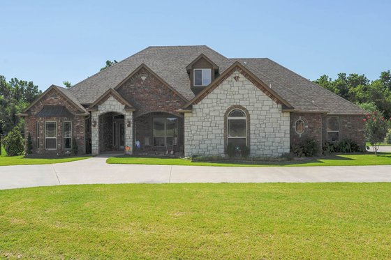 Exterior - Front Elevation for European House Plan #65-544 - 3 bed, 2.5 bath