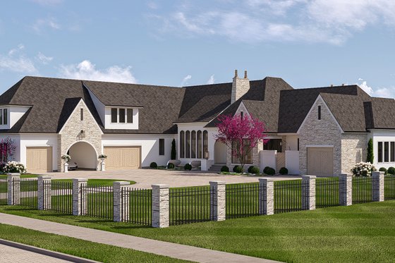 Exterior - Other Elevation 4 for Cottage House Plan #455-562 - 3 bed, 3.5 bath