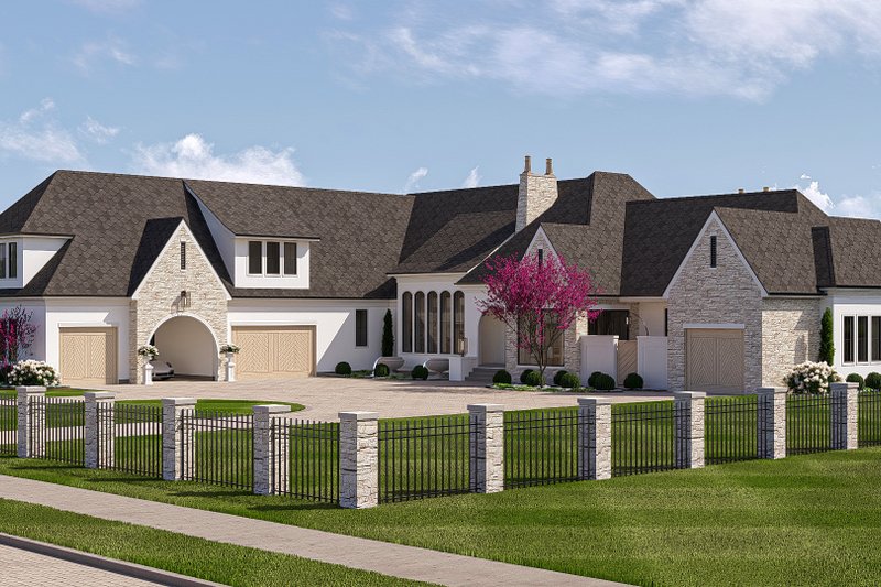 Home Plan - Exterior - Other Elevation 4 for Cottage House Plan #455-562 - 3 bed, 3.5 bath