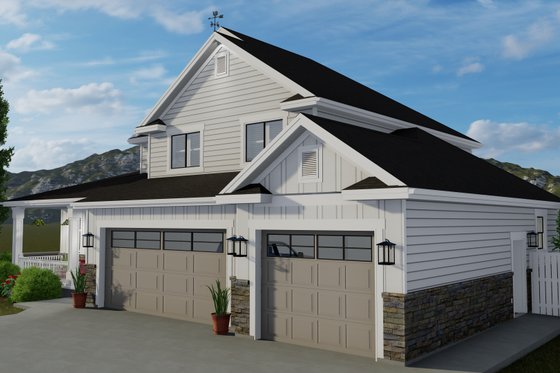 Exterior - Front Elevation 4 for Craftsman House Plan #1060-65 - 3 bed, 2.5 bath