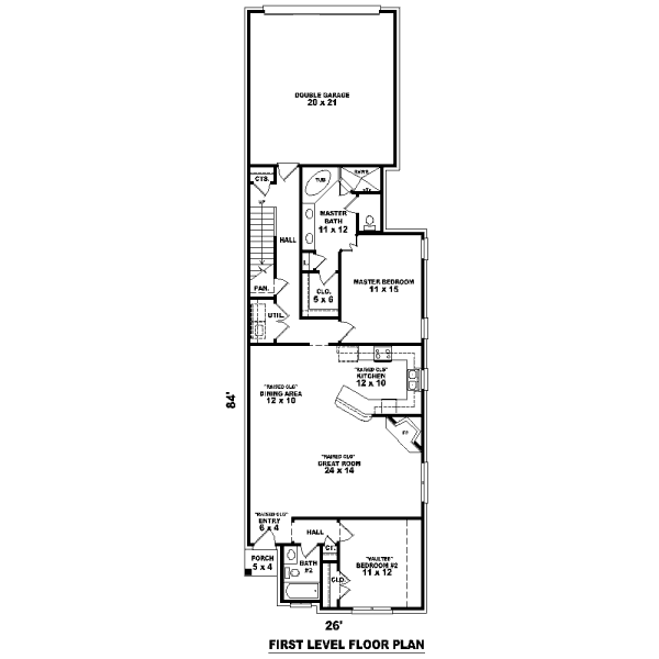 European Floor Plan - Main Floor Plan #81-13656