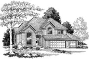 Traditional Style House Plan - 4 Beds 2.5 Baths 2723 Sq/Ft Plan #70-434 