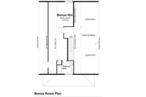 Floor Plan - Other Floor 1 for Farmhouse House Plan #312-715 - 3 bed, 2 bath
