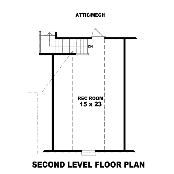 European Floor Plan - Upper Floor Plan #81-1510