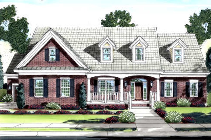 Home Plan - Colonial Exterior - Front Elevation Plan #46-415