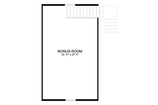 Traditional Floor Plan - Upper Floor Plan #1060-180