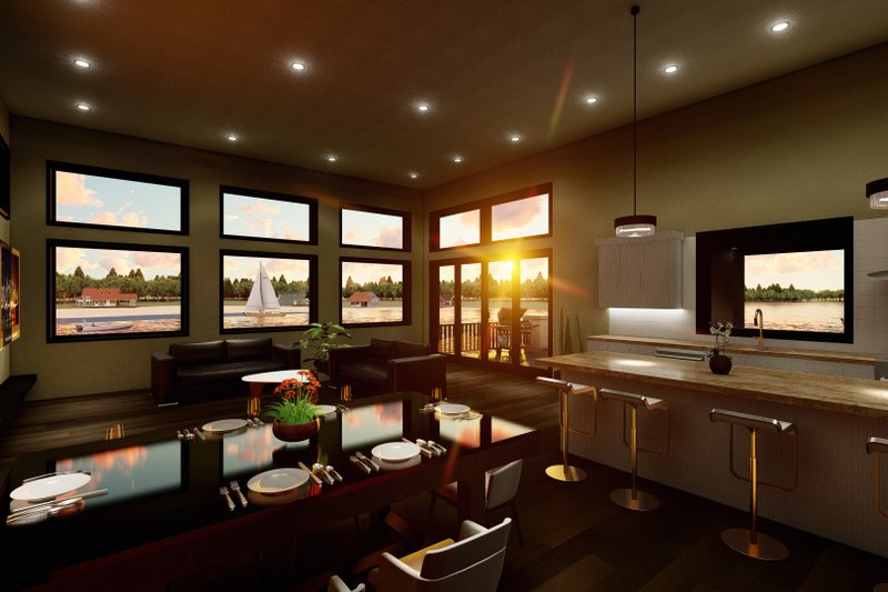 Architectural House Design - Interior - Kitchen for Modern House Plan #1122-12 - 2 bed, 3 bath