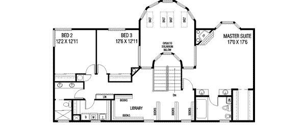 Bungalow Floor Plan - Upper Floor Plan #60-360