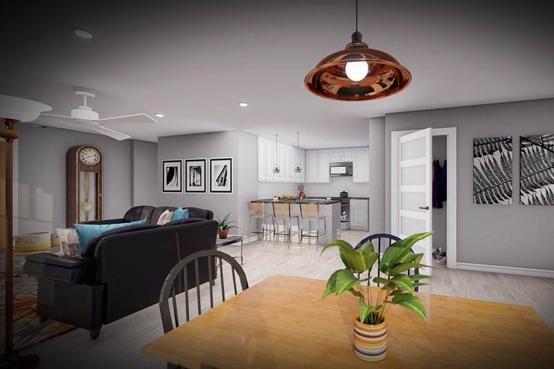 House Blueprint - Interior - Kitchen for Craftsman House Plan #70-1522 - 2 bed, 2 bath