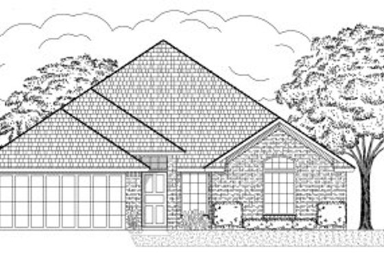 Exterior - Front Elevation for Traditional House Plan #65-381 - 4 bed, 2 bath