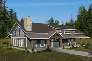 Farmhouse Exterior - Front Elevation Plan #117-1036