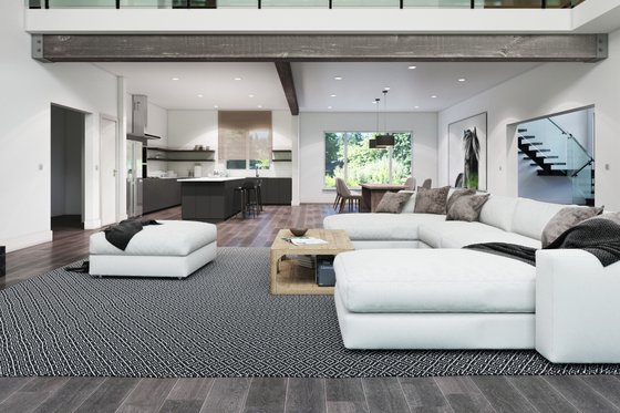 Interior - Family Room for Contemporary House Plan #1066-27 - 4 bed, 4.5 bath