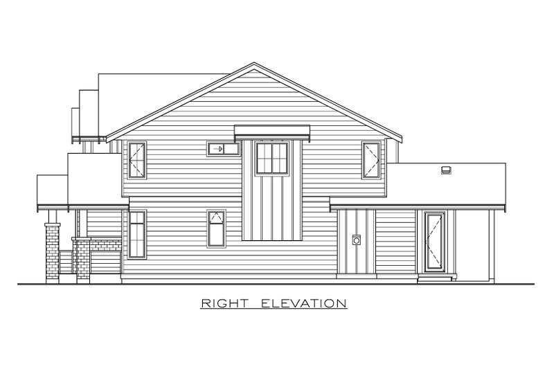 Architectural House Design - Exterior - Other Elevation for Farmhouse House Plan #1100-29 - 3 bed, 2.5 bath