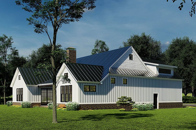 Dream House Plan - Exterior - Other Elevation 2 for Farmhouse House Plan #923-247 - 3 bed, 2.5 bath
