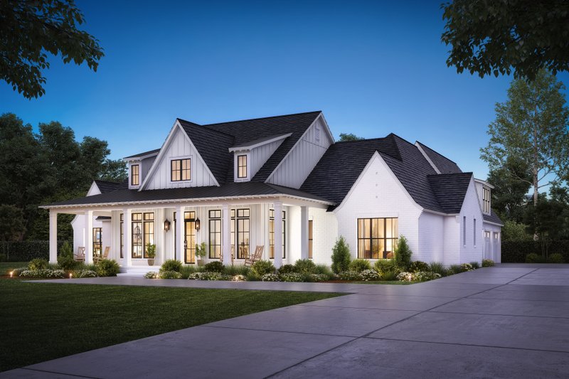 Dream House Plan - Exterior - Other Elevation 1 for Farmhouse House Plan #1074-62 - 4 bed, 3.5 bath