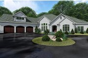 European Style House Plan - 3 Beds 3.5 Baths 3982 Sq/Ft Plan #923-136 