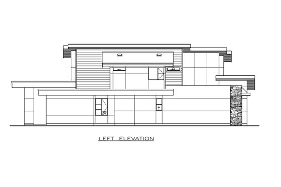 Exterior - Other Elevation 1 for Contemporary House Plan #1100-58 - 4 bed, 3.5 bath