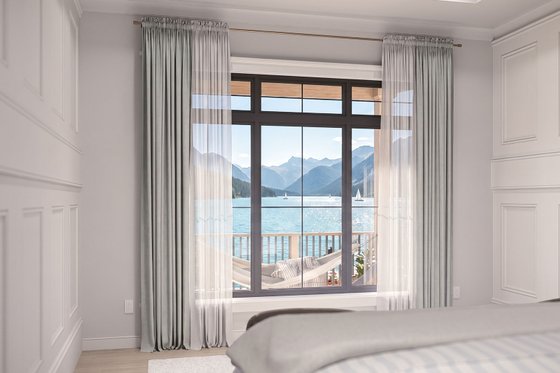 Interior - Master Bedroom 1 for Traditional House Plan #455-787 - 4 bed, 4 bath
