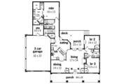 Farmhouse Style House Plan - 3 Beds 2 Baths 1932 Sq/Ft Plan #45-133 