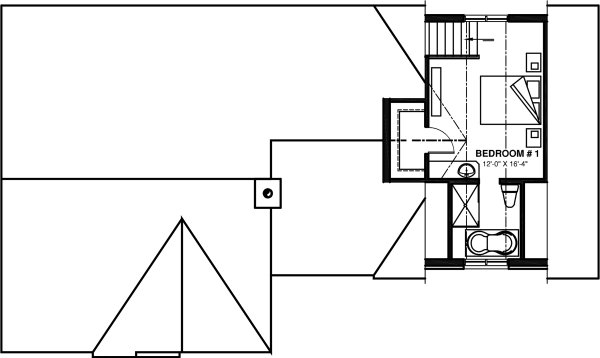 House Design - Country Floor Plan - Upper Floor Plan #23-2463