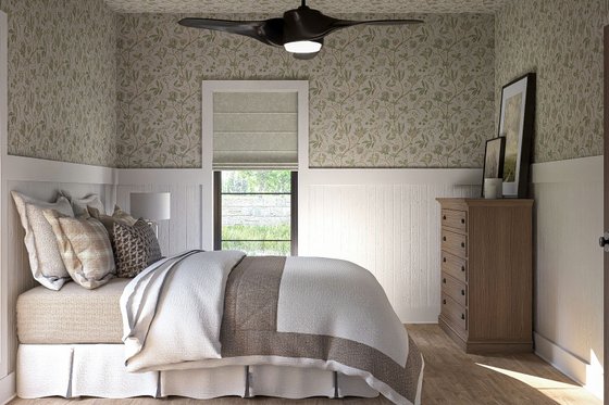 Interior - Bedroom 1 for Modern House Plan #455-366 - 1 bed, 1 bath