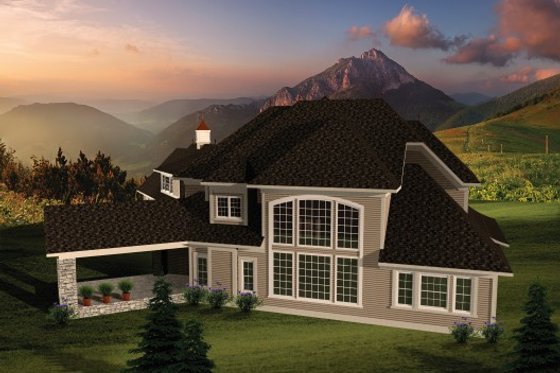Exterior - Other Elevation for European House Plan #70-1109 - 4 bed, 3.5 bath