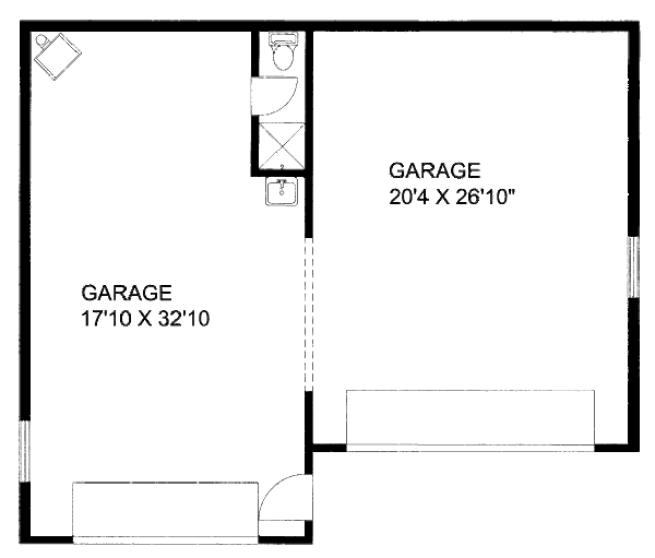 Architectural House Design - Traditional Floor Plan - Main Floor Plan #117-717