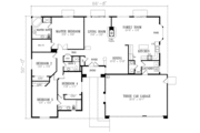 Mediterranean Style House Plan - 4 Beds 3.5 Baths 2258 Sq/Ft Plan #1-512 