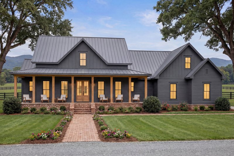 Dream House Plan - Exterior - Front Elevation 9 for Farmhouse House Plan #430-160 - 3 bed, 2.5 bath