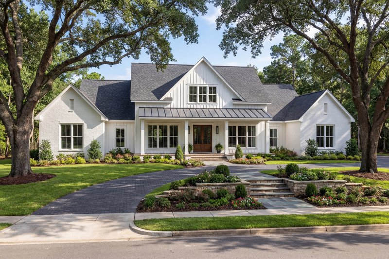 Architectural House Design - Exterior - Front Elevation 9 for Farmhouse House Plan #430-420 - 4 bed, 3.5 bath