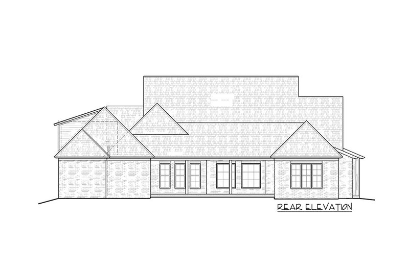 Dream House Plan - Exterior - Other Elevation 2 for Traditional House Plan #1081-6 - 4 bed, 3.5 bath