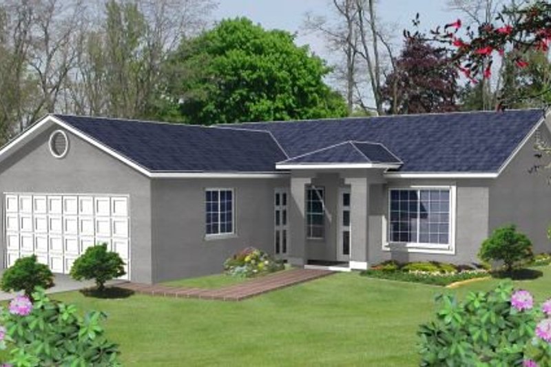 House Design - Ranch Exterior - Front Elevation Plan #1-179
