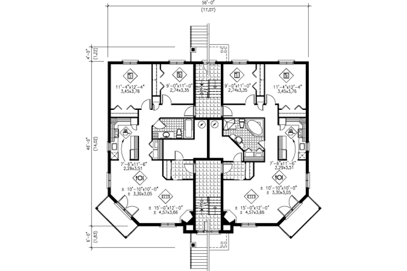 Dream House Plan - Floor Plan - Other Floor for Colonial House Plan #25-4188 - 2 bed, 1 bath