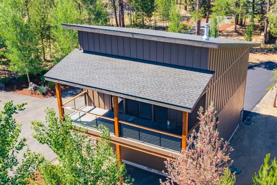 Exterior - Front Elevation for Modern House Plan #895-137, 1 bath