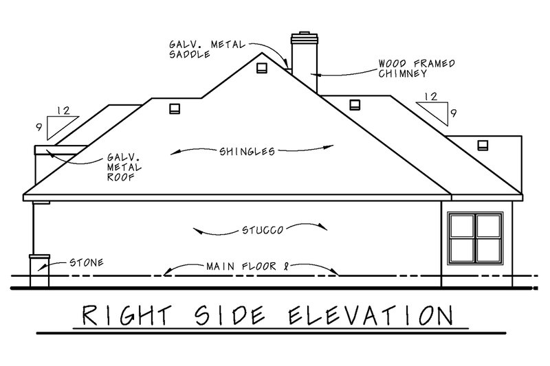 Architectural House Design - Exterior - Other Elevation 1 for European House Plan #20-1396 - 2 bed, 2 bath