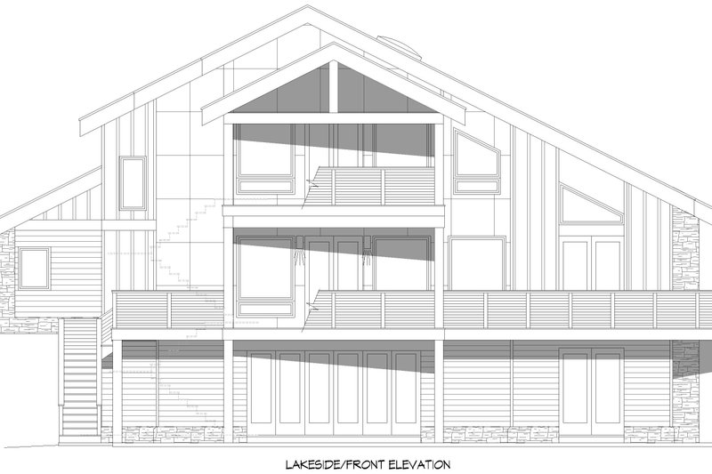 Architectural House Design - Exterior - Front Elevation 3 for Modern House Plan #932-1121 - 3 bed, 2 bath