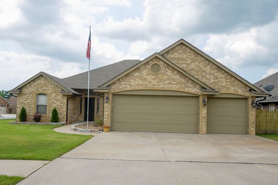 Exterior - Front Elevation 3 for Traditional House Plan #65-410 - 3 bed, 2 bath