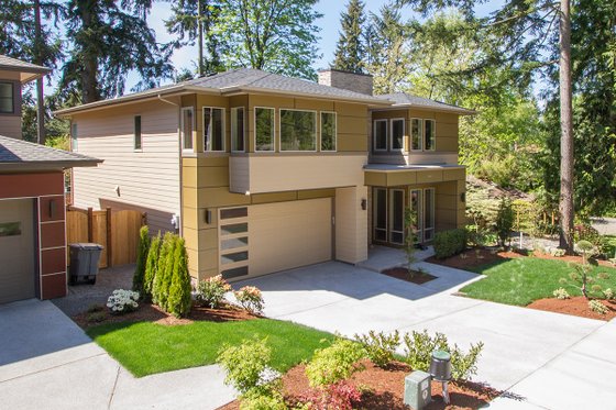 Exterior - Front Elevation 5 for Modern House Plan #132-225 - 4 bed, 3 bath